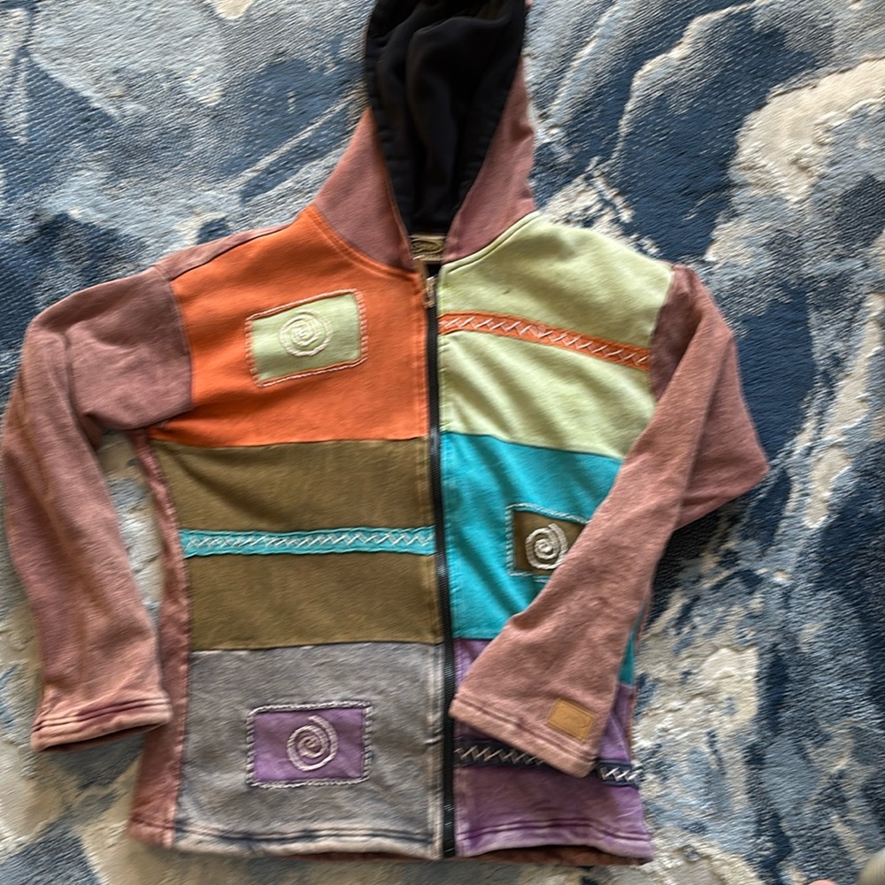 Kyber outerwear fleece lined hooded sweatshirt/jacket